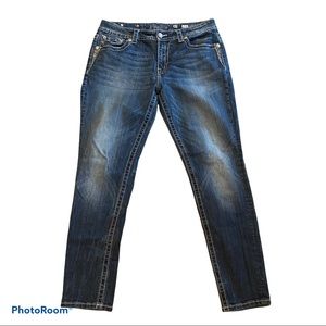 Miss Me Womens Mid-Rise Easy Skinny Jean Size 32